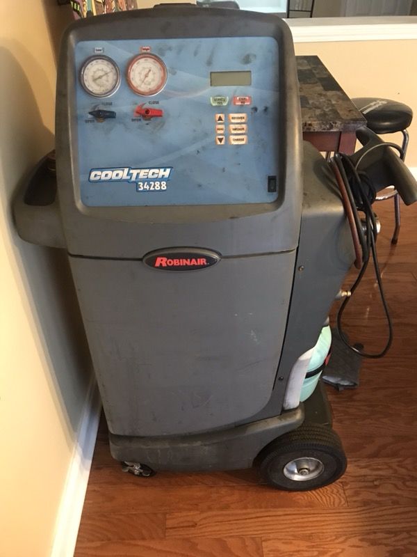 ROBINAIR ROB-34288 SEMI-AUTO REFRIGERANT RECOVERY, RECYCLING, RECHARGING A/C MACHINE FOR SALE!!!
