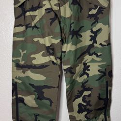 USGI Woodland BDU Camouflage Cold Weather GORETEX Pants Trousers X-Large - Long