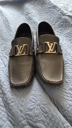 Authentic Louis Vuitton Hockenheim Leather Driver Loafers – Brown – Size 10.5