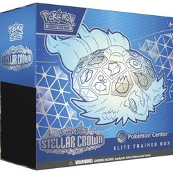 Pokémon Scarlet & Violet Steller Crown Pokemon Center Elite Trainer Box