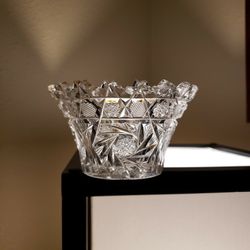 Crystal Dish $5.00, Green Small Ceramic Vase $5.00, Flowe Vase 5.00