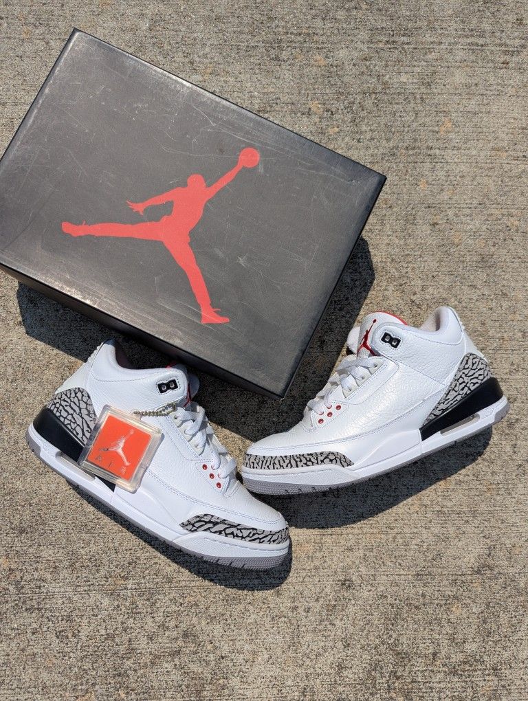 Air Jordan 3 White Cement 2011 Size 9.5 SKU 136064 105