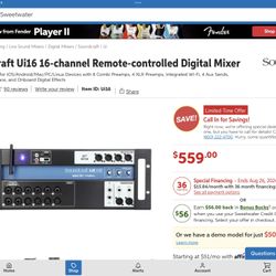 Soundcraft UI 16 Digital Rack Mixer
