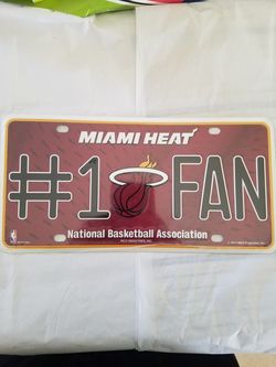 Miami Heat #1 Fan Plate