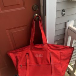 Large Red Tote Bag