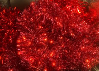 3 Strands of Red Garland