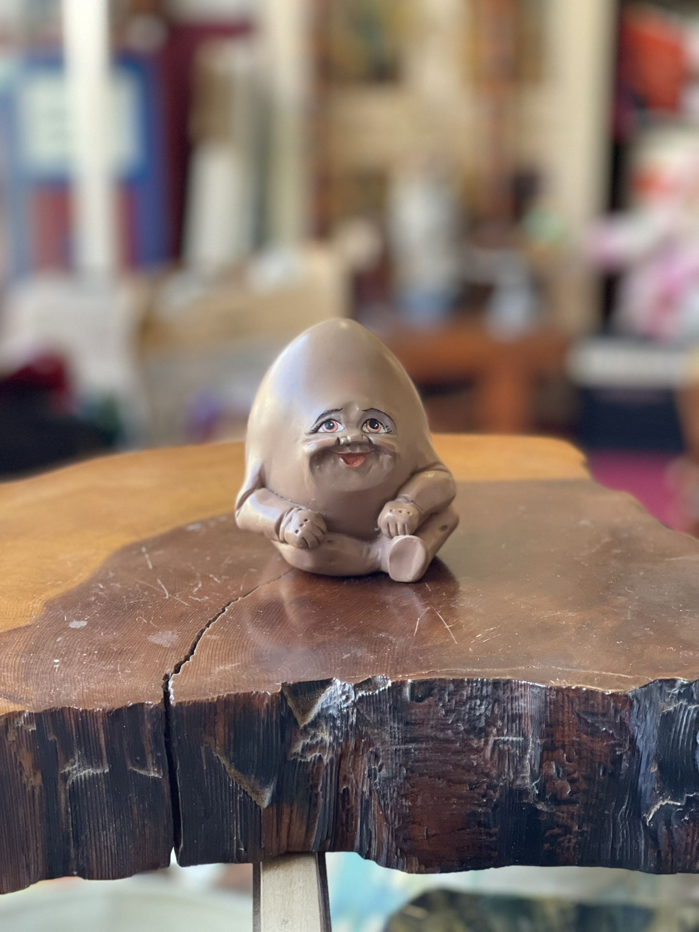 Vintage 1994 Allyson Nagel Brown Egg Human