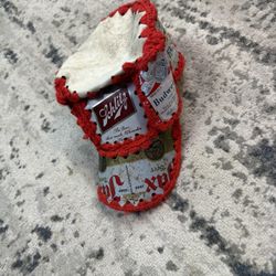 Vintage Handcrafted Beer Can Party Hat 	o•	Description: This is a one-of-a-kind vintage party hat made from classic beer cans like Schlitz, B