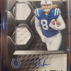 '25 Panini Black - Tyler Warren (Colts) RPA 026/149