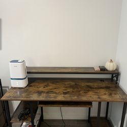 Vintage Brown Office Desk 