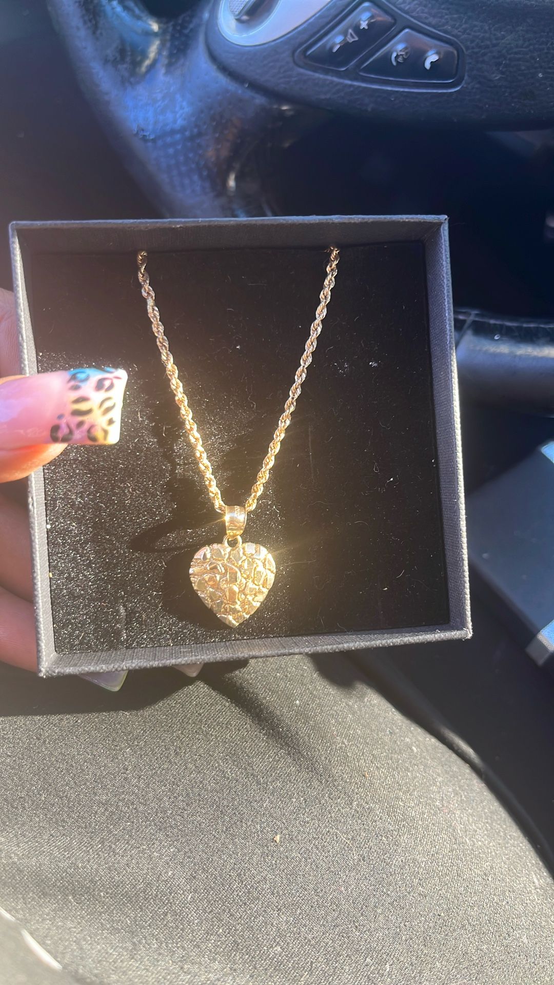 14 Kg Chain with 10kt Heart Nugget