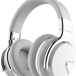 E7 Active Noise Cancelling Bluetooth Over-ear Headphones - White