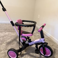 Tricycle With Push Handle 