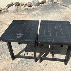 2 Black Tables 