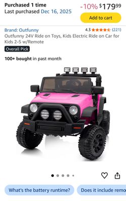Brand new in box ride on car for kids