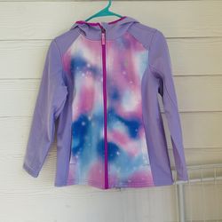 Free Country Super Softshell Wind & Water Resistant Purple Jacket, Girls 4