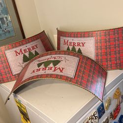 Three Brand New Incredibly Beautiful Metal Christmas Decoration