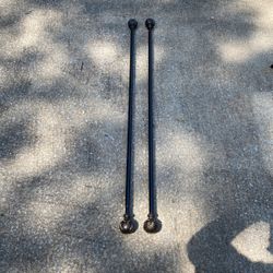 Curtain Rods Adjustable 44 To 79 In Wide
