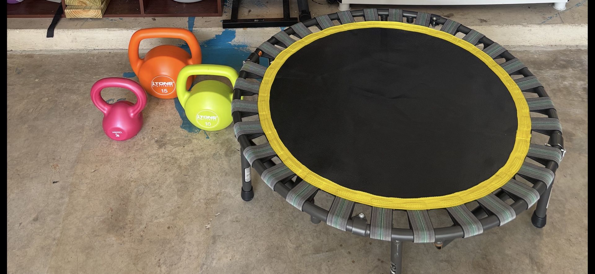 Kettlebell Set And Rebounder