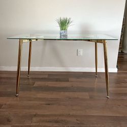 Glass Rectangular Dining Table