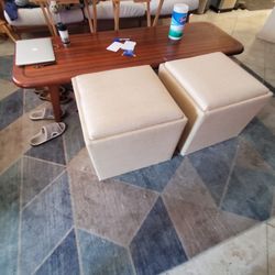 Storage Ottomans. Excellent Condition.
