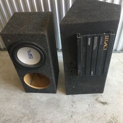 2 Speaker Custom Boxes With Speaker And 1000 W Amp!