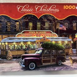 Classic Christmas 1000 Piece Jigsaw Puzzle With Poster Ceaco 