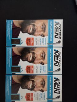 3-pack of Just For Men Mustache & Beard Dye