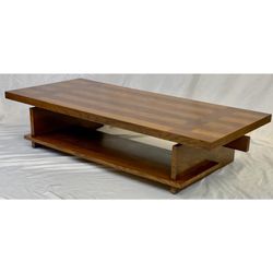 Lane Mid-Century Modern Vintage Coffee Table – Brutalist Style – 60”