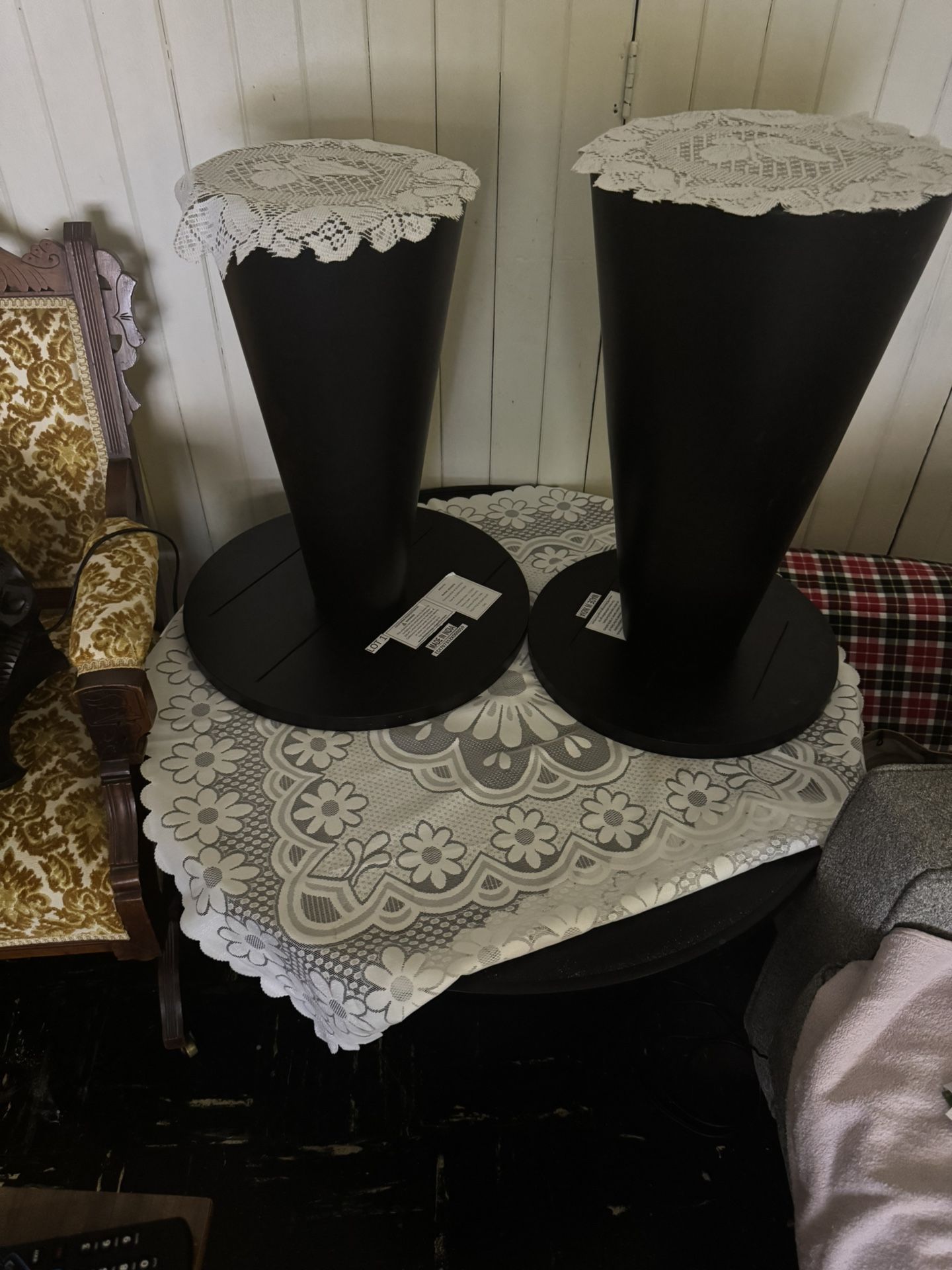 Black Rolling End Tables