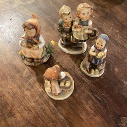 Old ceramic doll figurines 