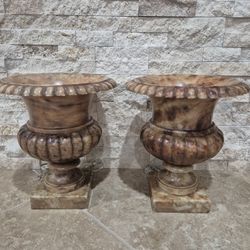 Antique Marble Lamps.