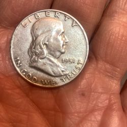 1951 Half Dollar Silver Coin