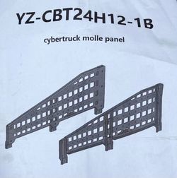 Cybertruck inside bed Molle panels