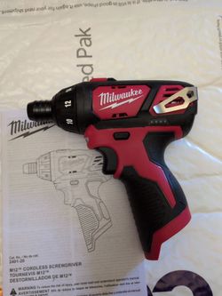 Milwaukee M12 Cordless Screwdriver 30.00