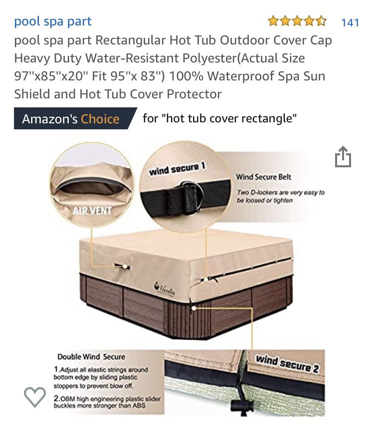 Hot tub outdoor cover