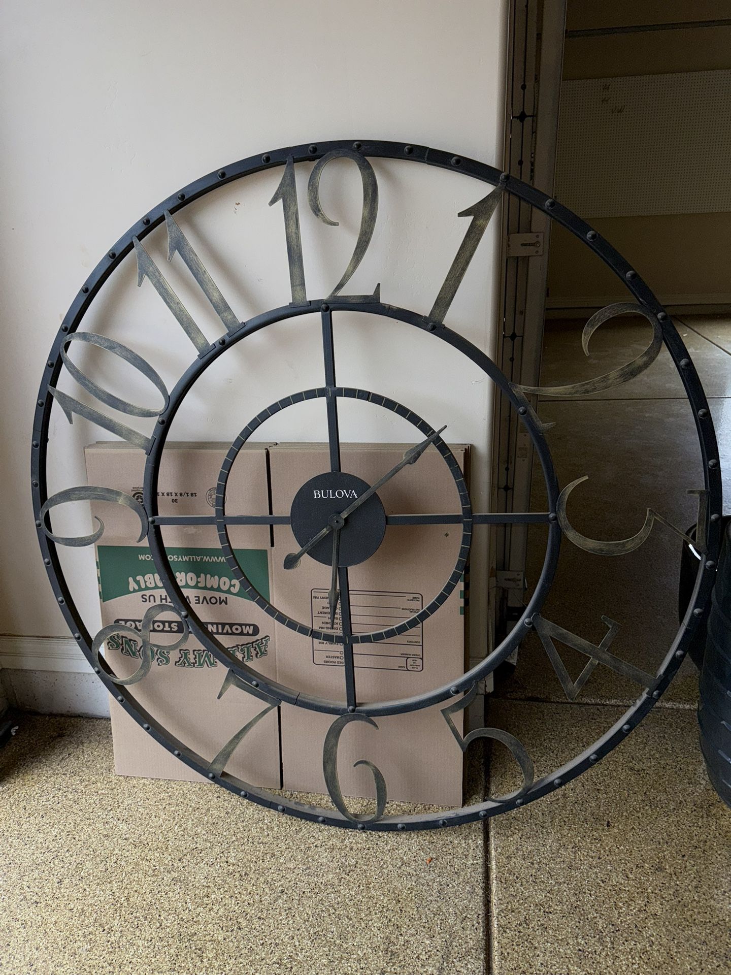 Bulova 60" outdoor wall clock