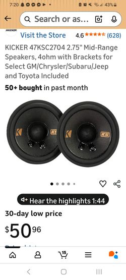 Kicker 2.75in Mid Range Speakers