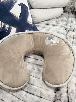 Baby Nursing Boppy Pillow with Elephant Embroidery