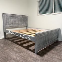 Full Solid Wood Bed Frame $360