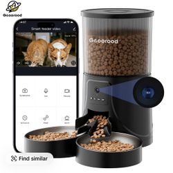 Pet feeder machine with camera 