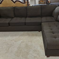 GREY SECTIONAL SOFA FREE DELIVERY 🚚 