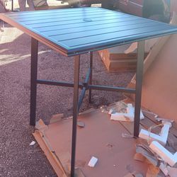 Bar Height Aluminum Outdoor Table