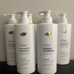 Dove shampoo and conditioner 18oz  $4ea