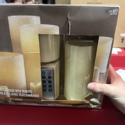 Candle set with controller/ never used