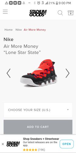 Nike Air Max More Money *Lone Star*