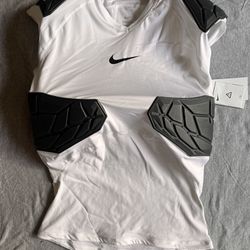 Nike Pro Hyperstrong 4-Pad Sleeveless Football Shirt White Men’s Size L AQ2733-100