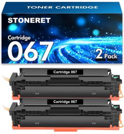 Stoneret Compatible Toner Cartridge Replacement for 067 067H imageClass LBP633Cdw LBP632Cdw LBP631Cw MF651Cw MF653Cdw MF655Cdw Printer (Black, 2-Pack)
