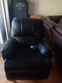 Heat, massaging recliner.