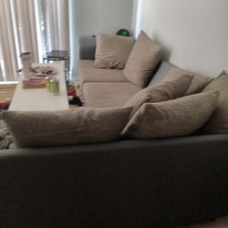 COUCH WITH OTTOMAN 